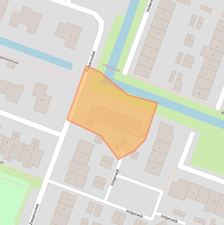 Kaart van postcodegebied 1462NA.