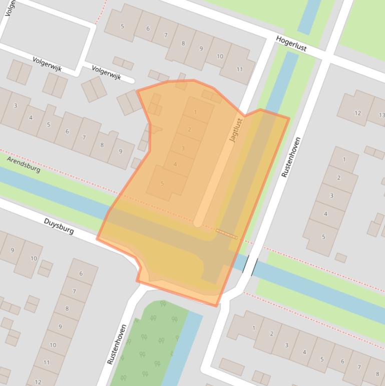 Kaart van postcodegebied 1462NC.