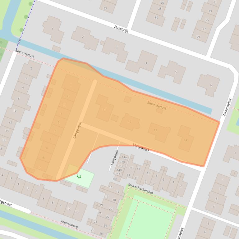 Kaart van postcodegebied 1462NG.