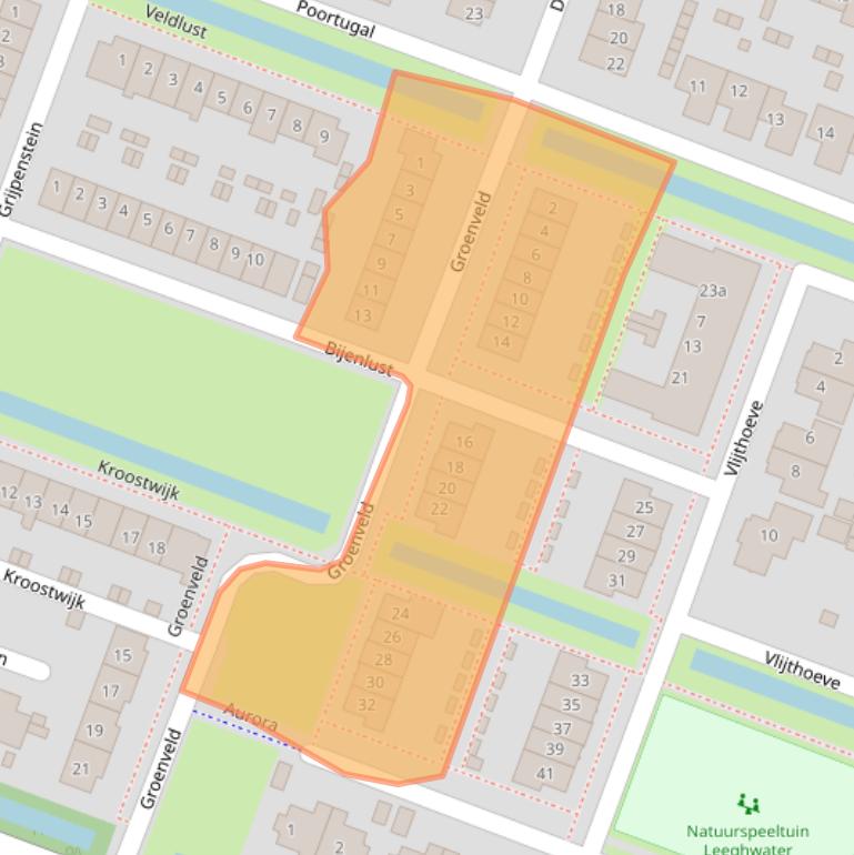 Kaart van postcodegebied 1462PB.