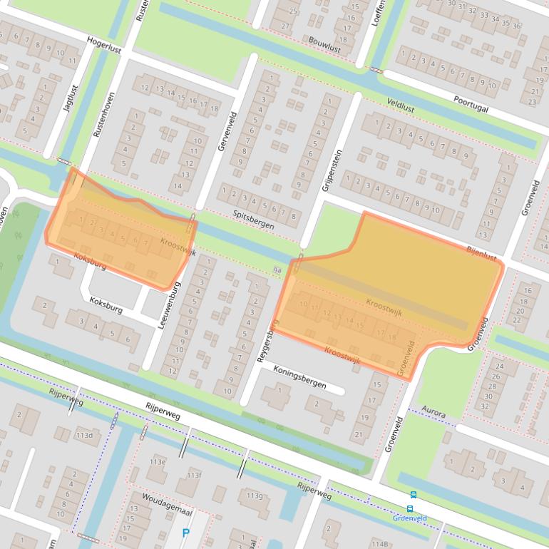 Kaart van postcodegebied 1462PD.
