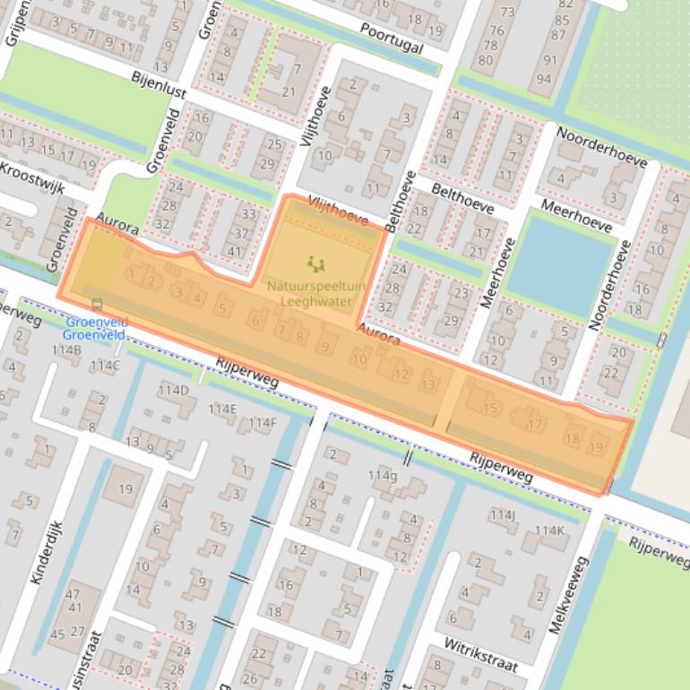 Kaart van postcodegebied 1462PL.