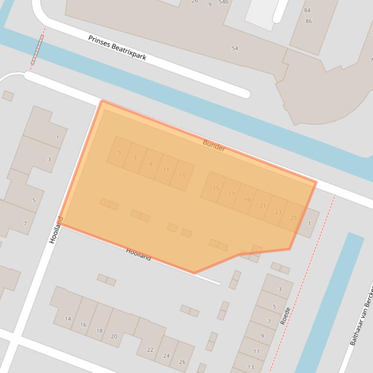 Kaart van postcodegebied 1462RA.