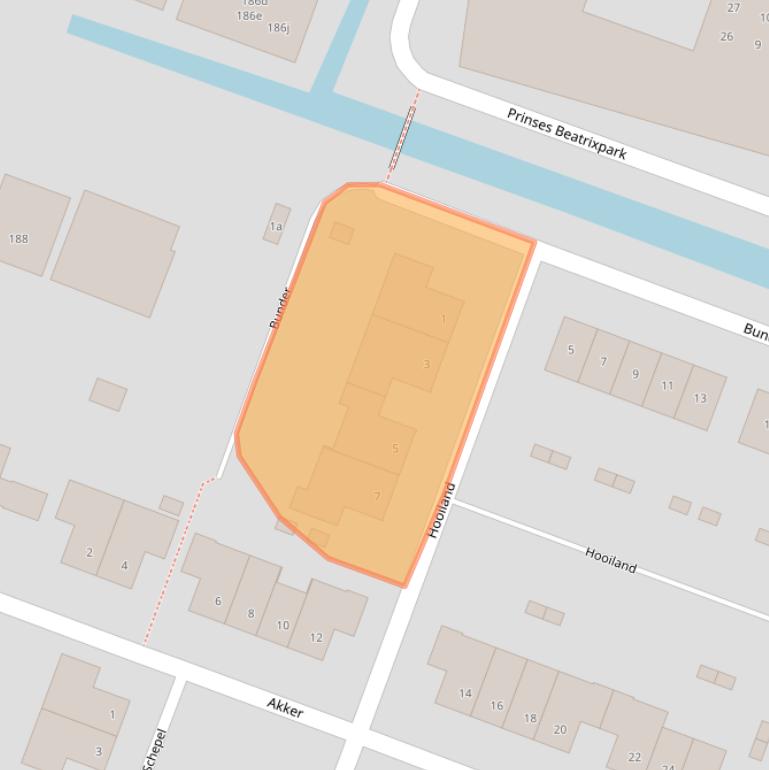 Kaart van postcodegebied 1462RB.