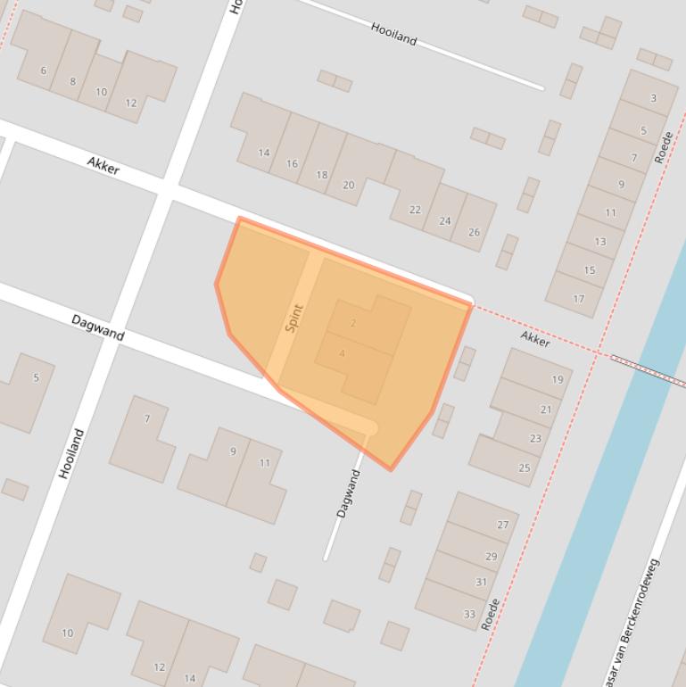 Kaart van postcodegebied 1462RG.