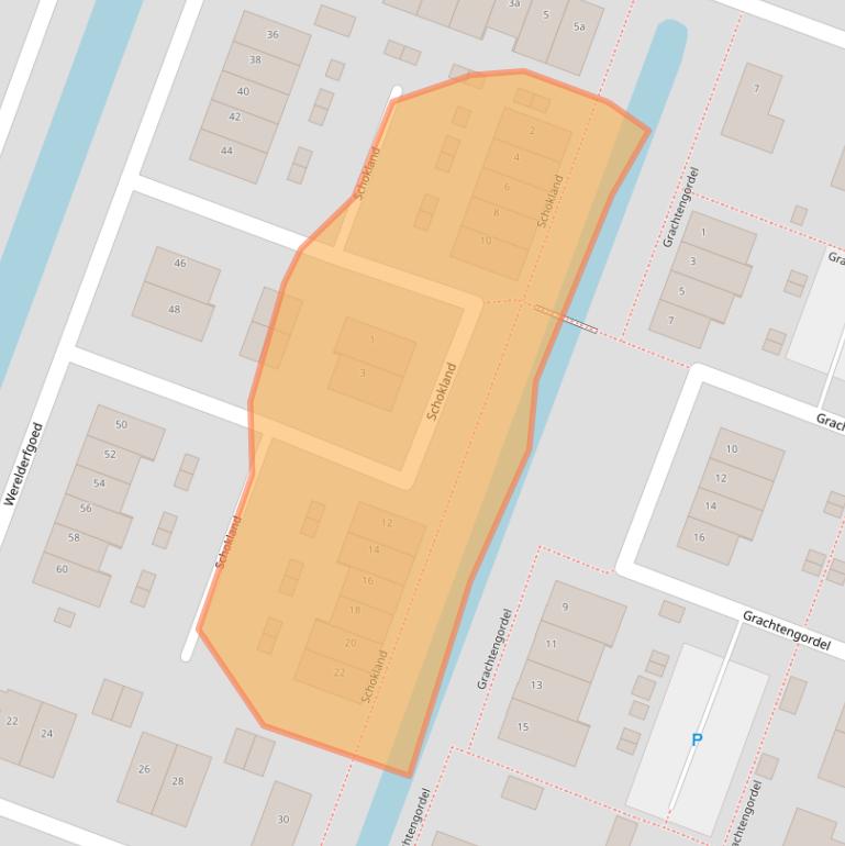 Kaart van postcodegebied 1462SH.