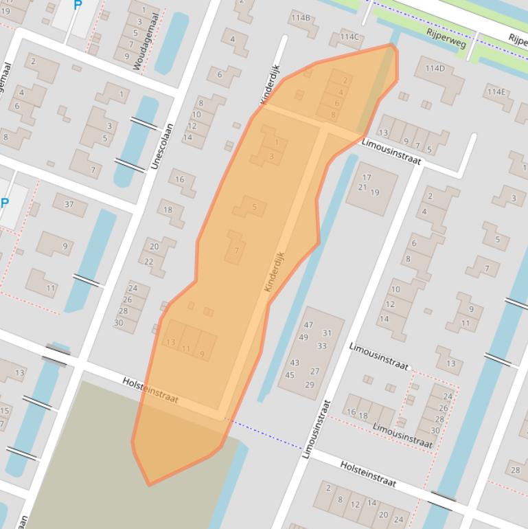 Kaart van postcodegebied 1462SM.
