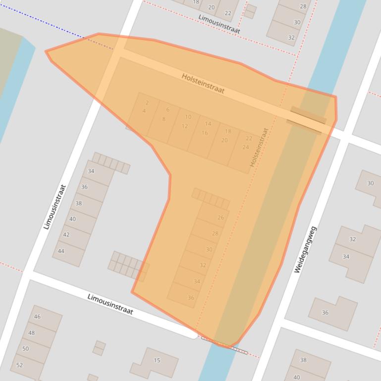 Kaart van postcodegebied 1462SN.