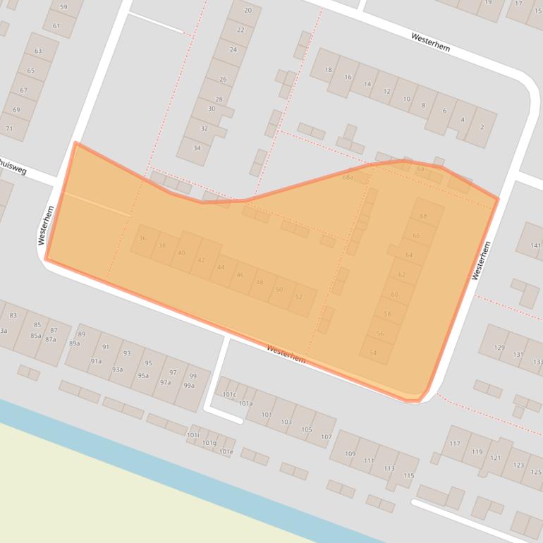 Kaart van postcodegebied 1462VG.