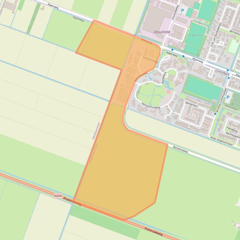Kaart van postcodegebied 1462VM.