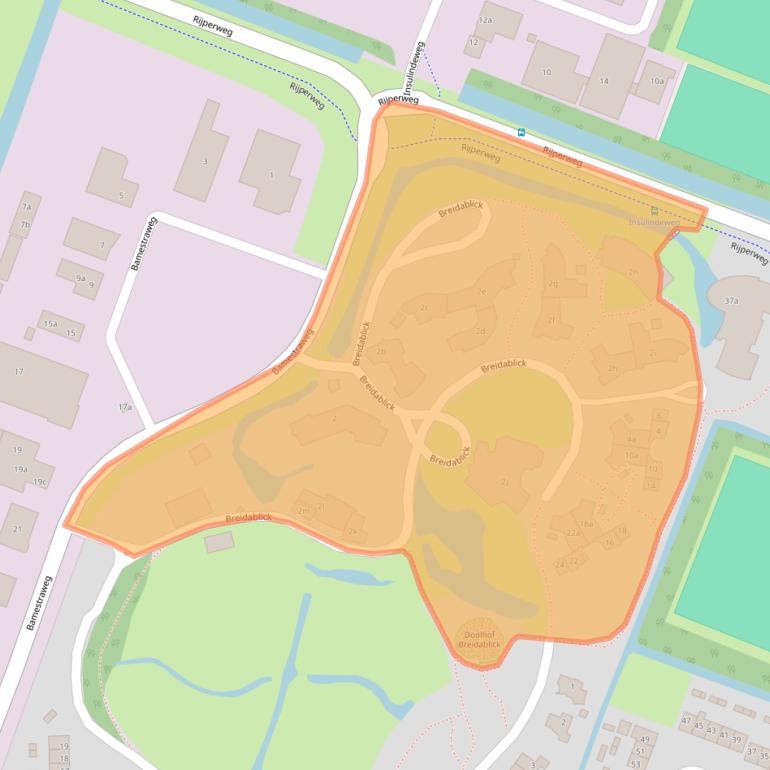 Kaart van postcodegebied 1462VN.