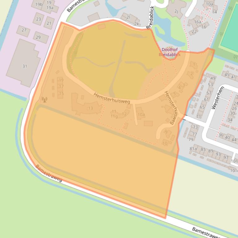 Kaart van postcodegebied 1462VP.