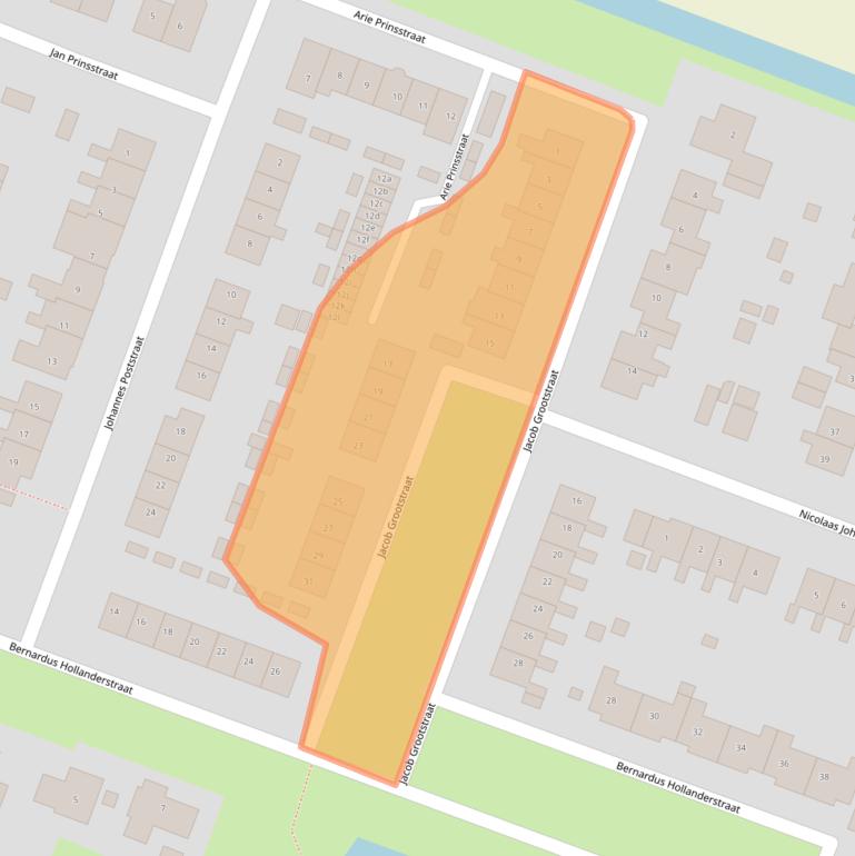 Kaart van postcodegebied 1462XG.