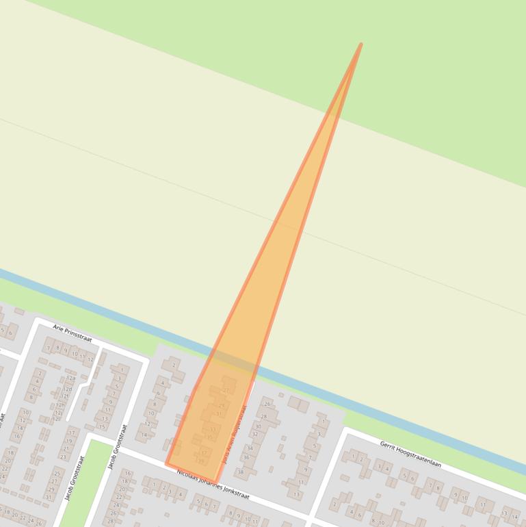 Kaart van postcodegebied 1462XK.