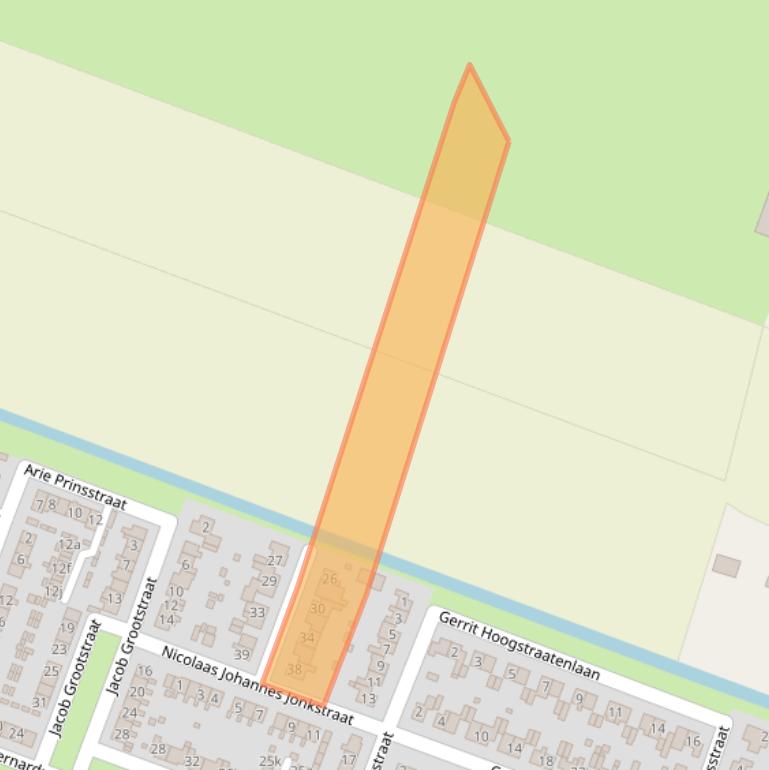 Kaart van postcodegebied 1462XL.