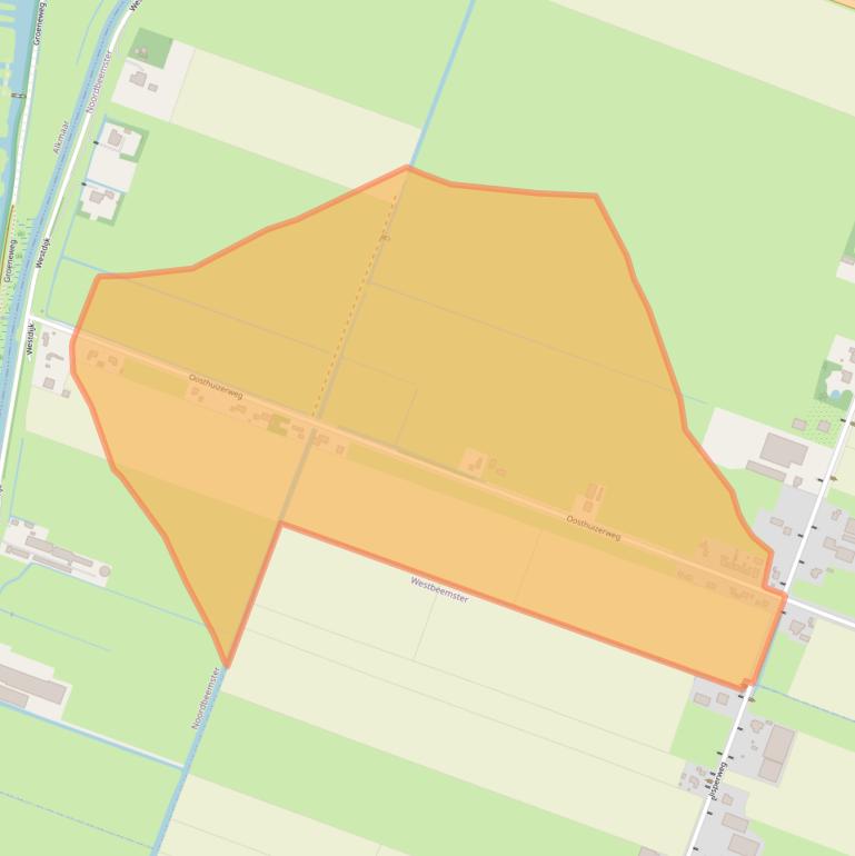 Kaart van postcodegebied 1463LL.