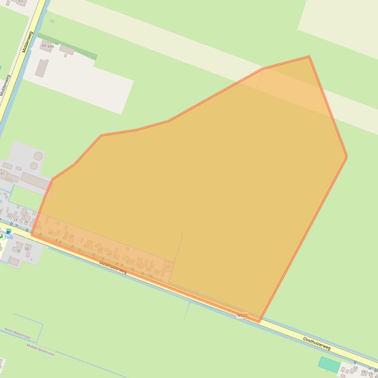 Kaart van postcodegebied 1463LN.