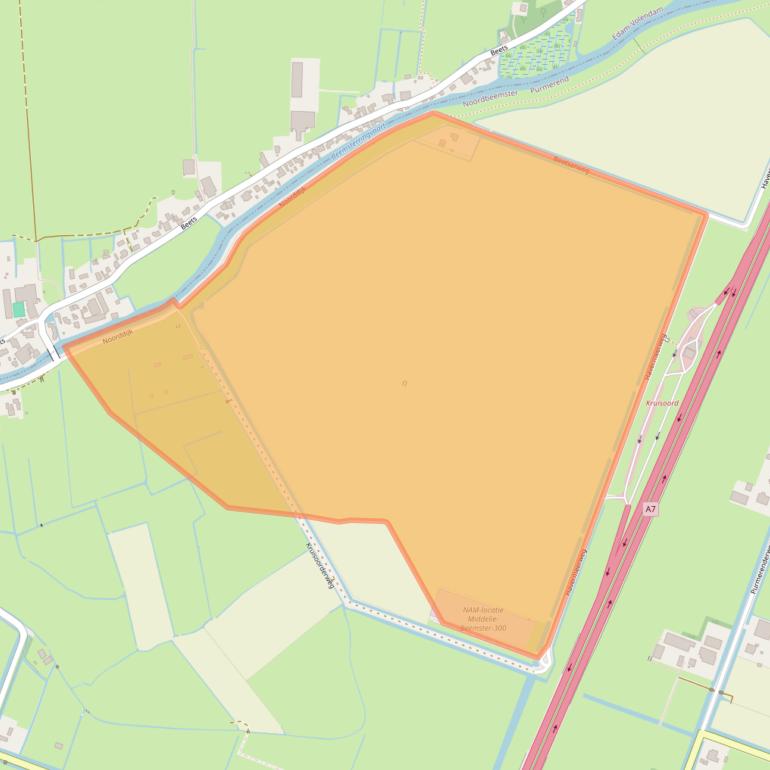 Kaart van postcodegebied 1463PK.