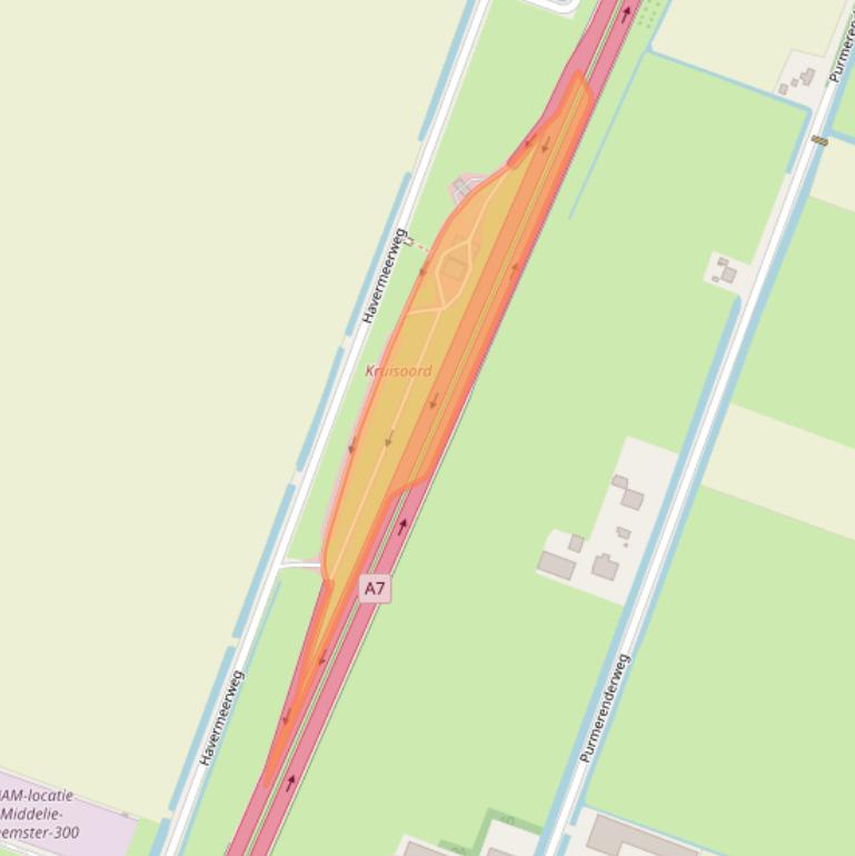 Kaart van postcodegebied 1463PZ.