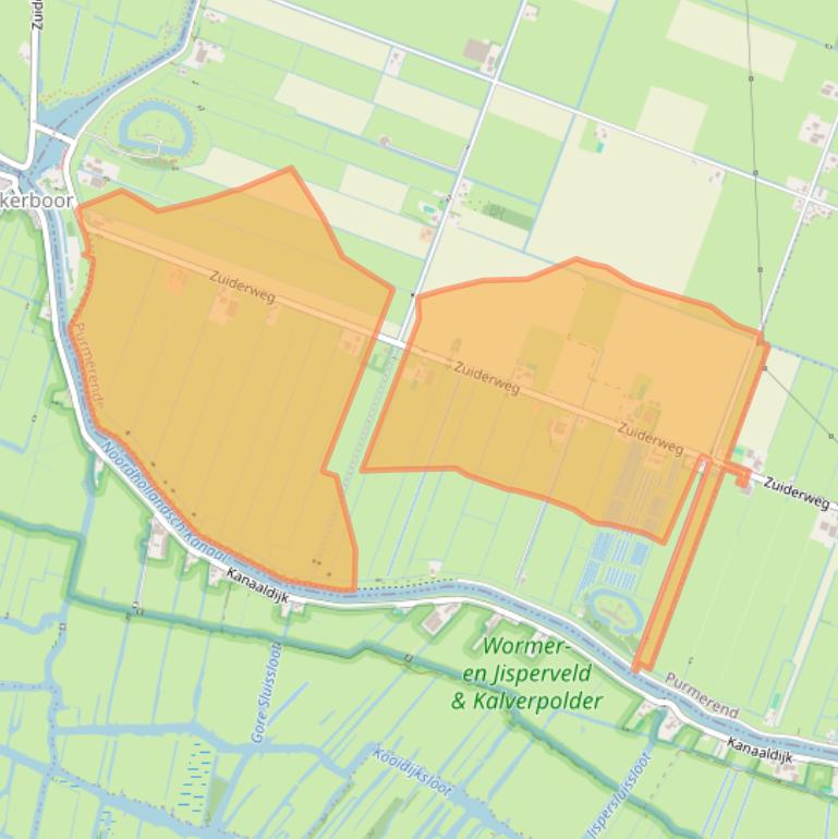 Kaart van postcodegebied 1464GA.