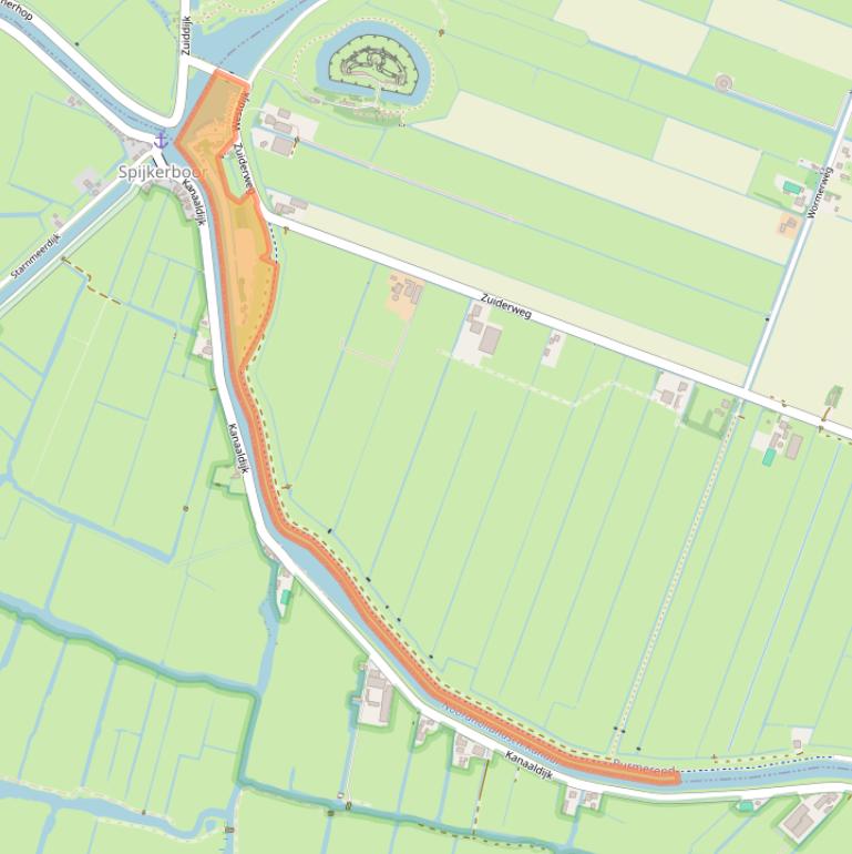 Kaart van postcodegebied 1464GC.