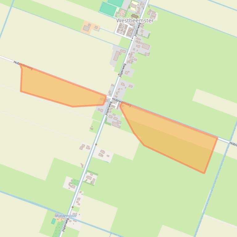 Kaart van postcodegebied 1464LH.