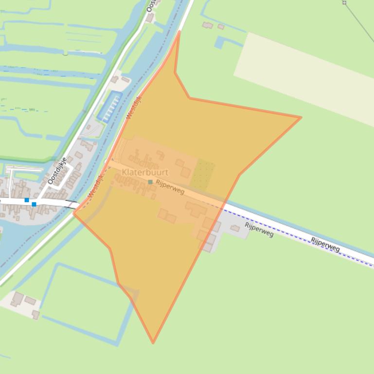 Kaart van postcodegebied 1464MA.