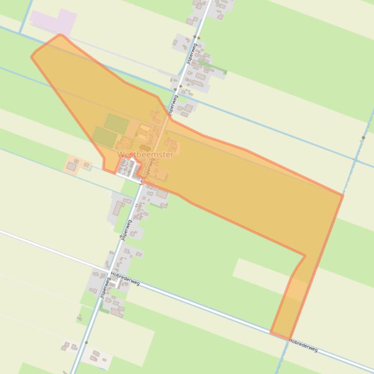 Kaart van postcodegebied 1464NG.