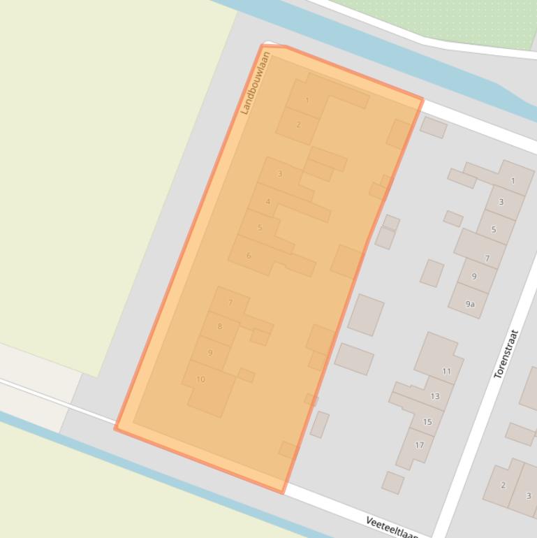 Kaart van postcodegebied 1464NN.