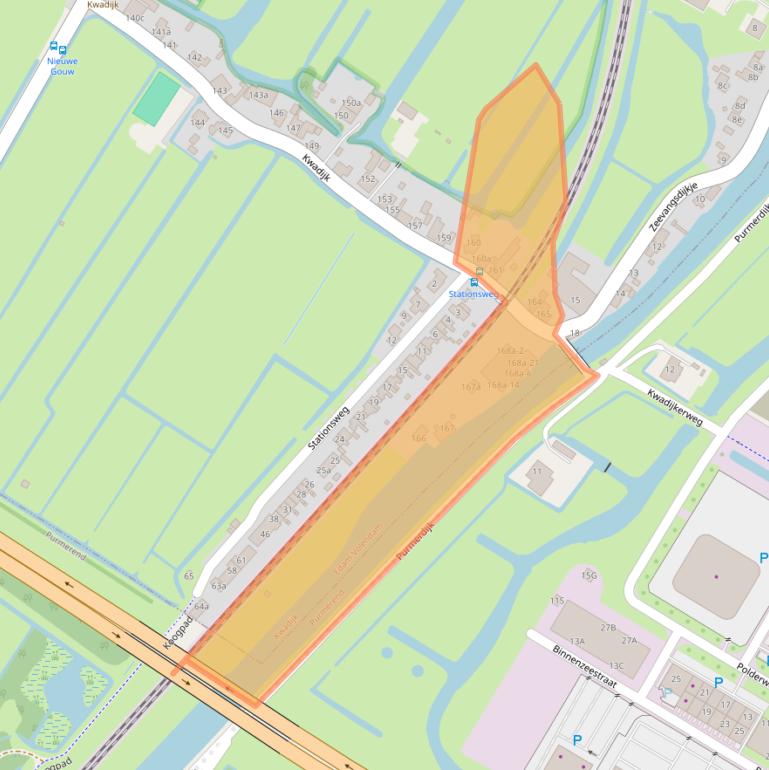 Kaart van postcodegebied 1471CK.