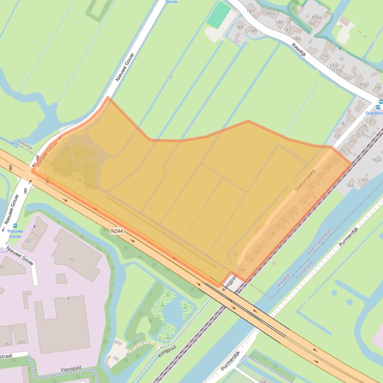 Kaart van postcodegebied 1471CM.