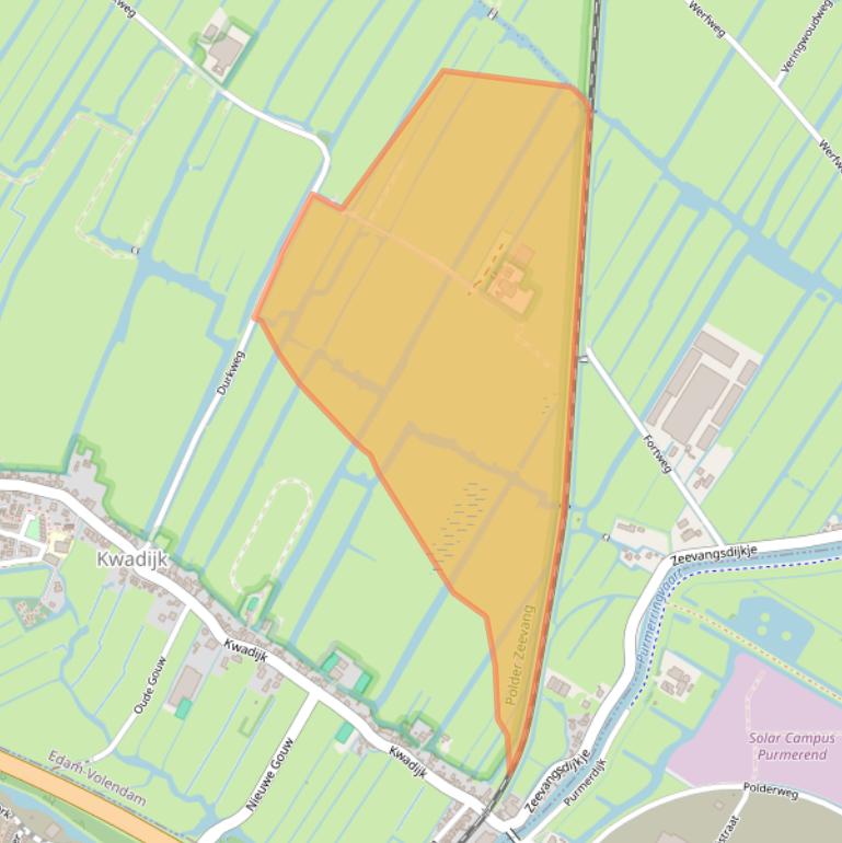 Kaart van postcodegebied 1471ED.