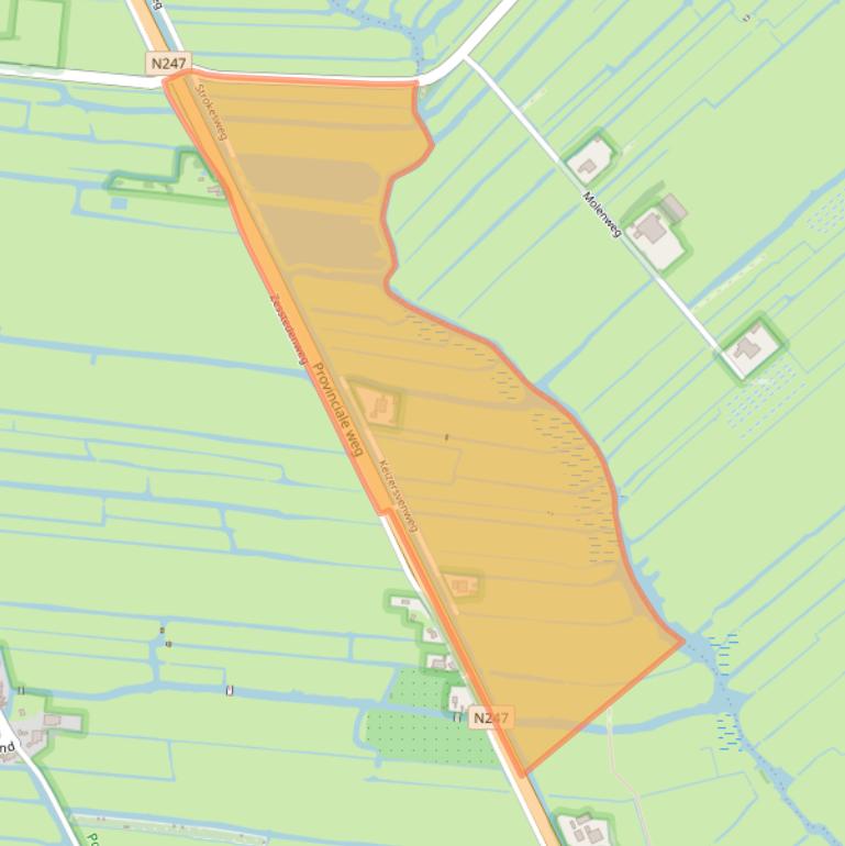 Kaart van postcodegebied 1472BB.