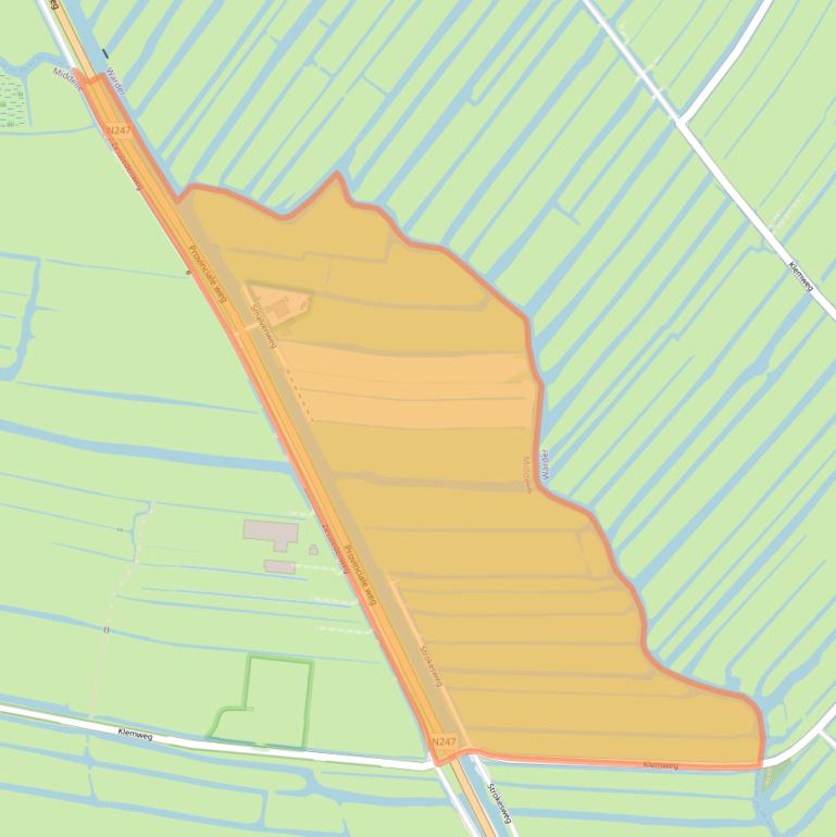 Kaart van postcodegebied 1472BC.