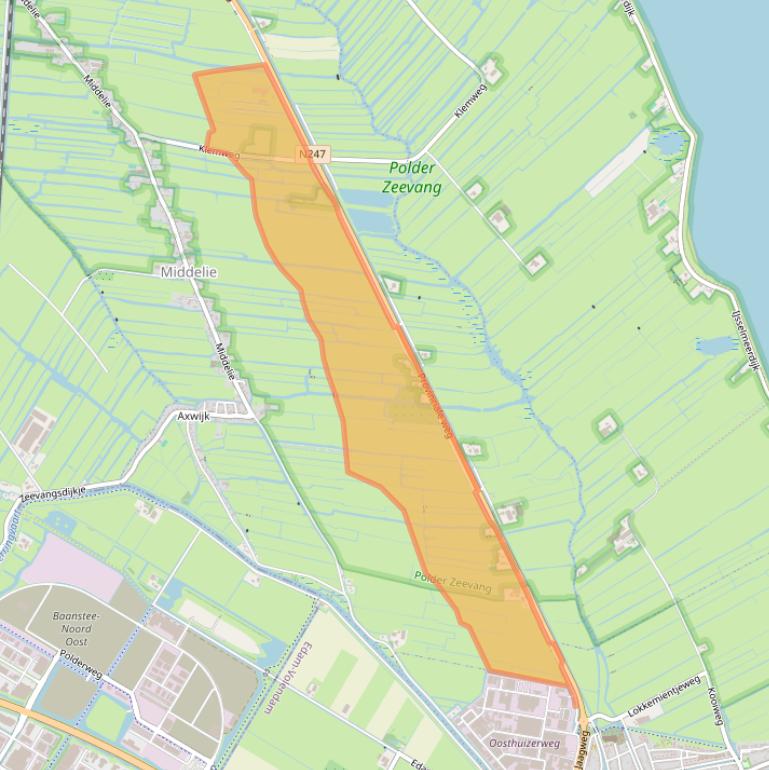 Kaart van postcodegebied 1472BD.