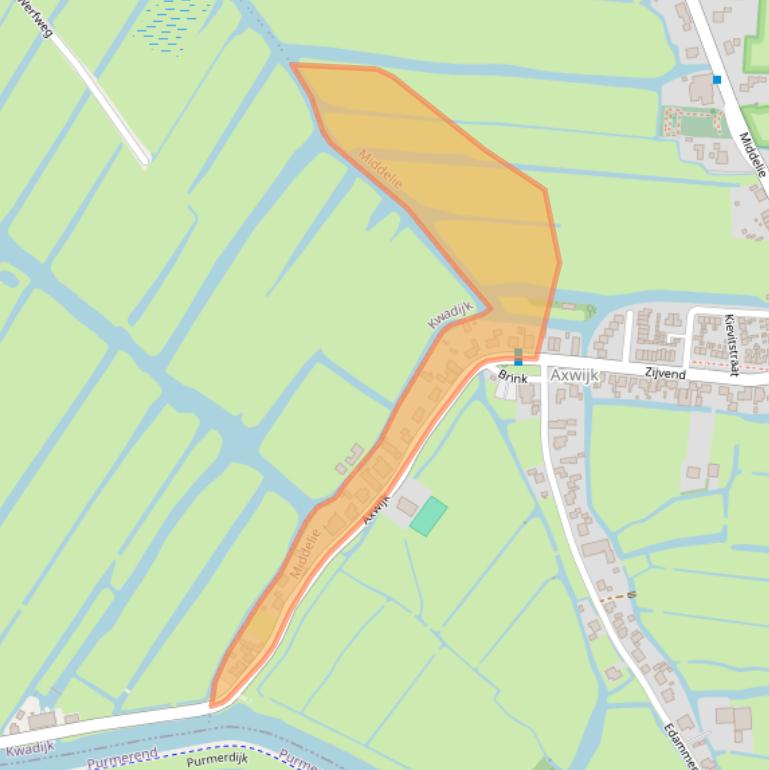 Kaart van postcodegebied 1472GA.