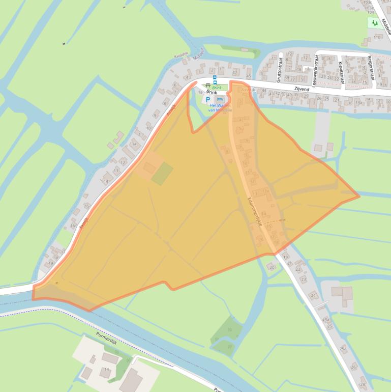 Kaart van postcodegebied 1472GC.