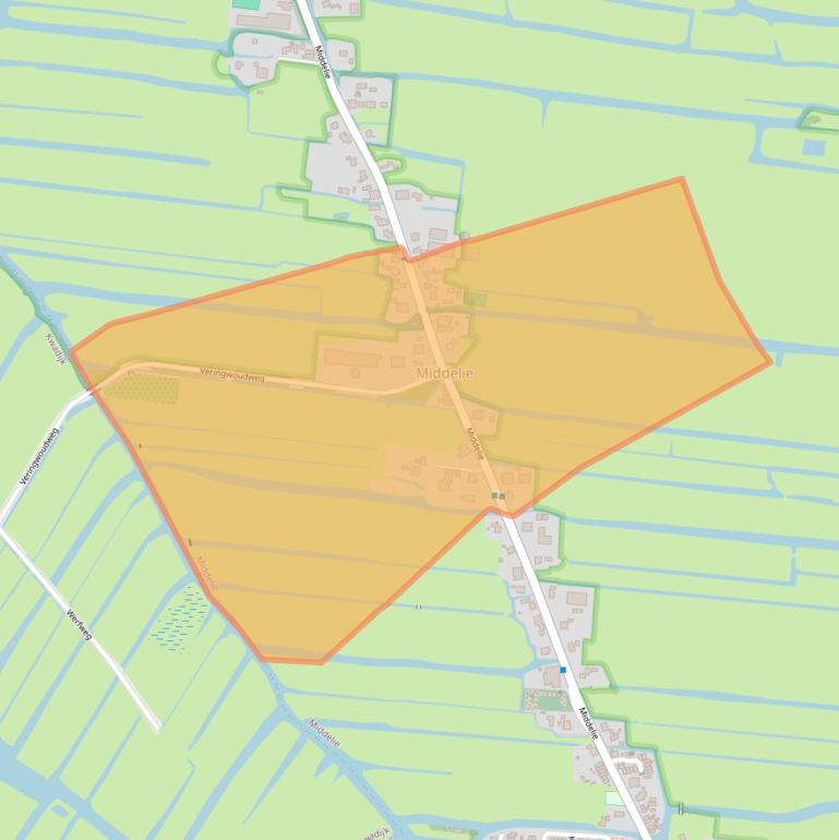Kaart van postcodegebied 1472GS.