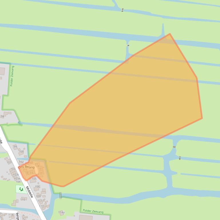 Kaart van postcodegebied 1472GX.