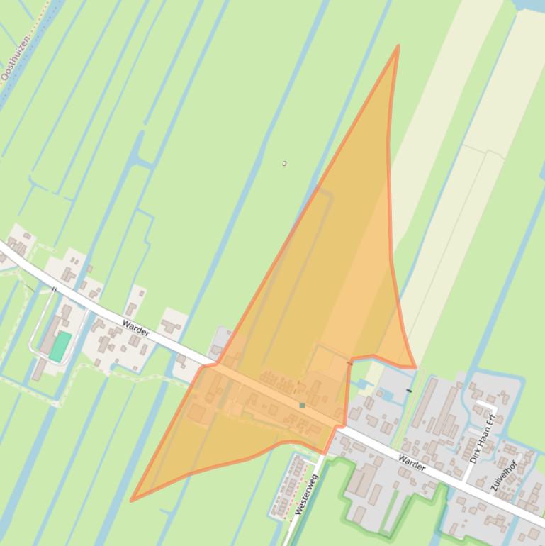 Kaart van postcodegebied 1473PB.