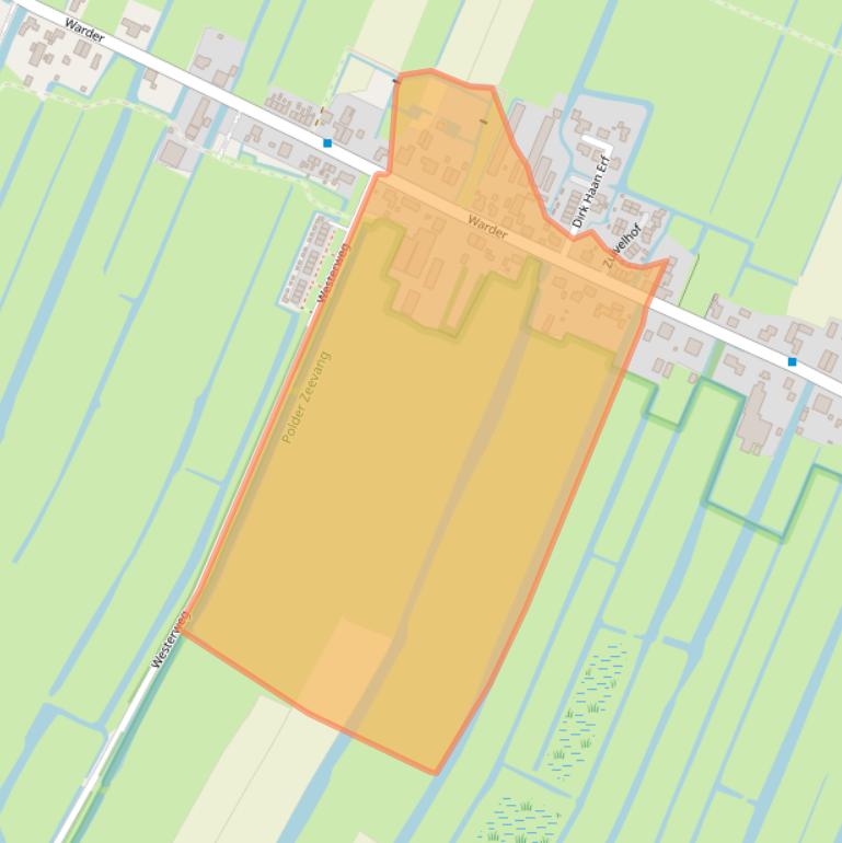 Kaart van postcodegebied 1473PC.