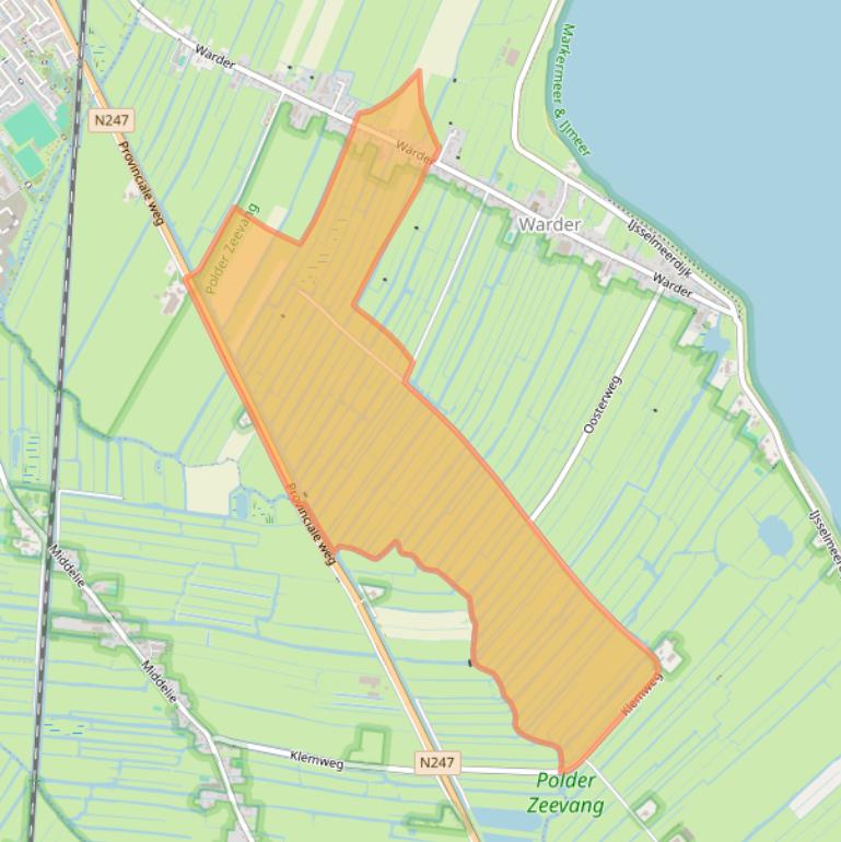 Kaart van postcodegebied 1473PD.