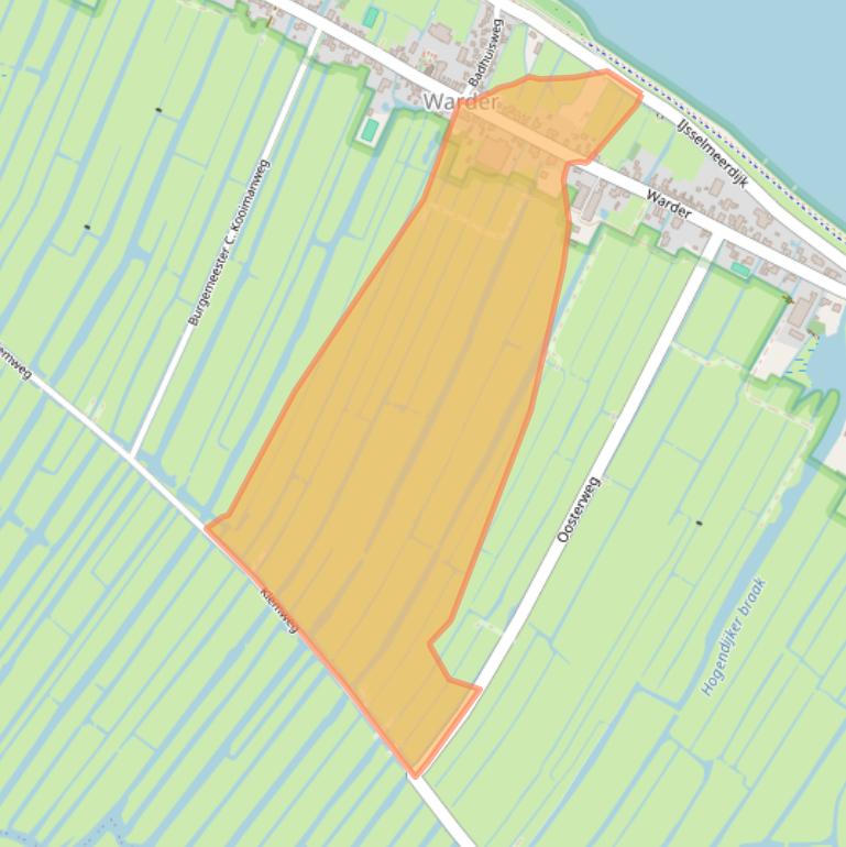 Kaart van postcodegebied 1473PJ.