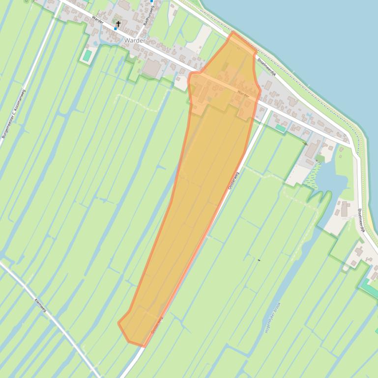 Kaart van postcodegebied 1473PK.