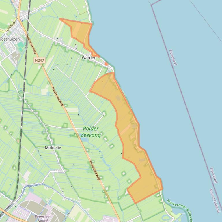 Kaart van postcodegebied 1473PP.