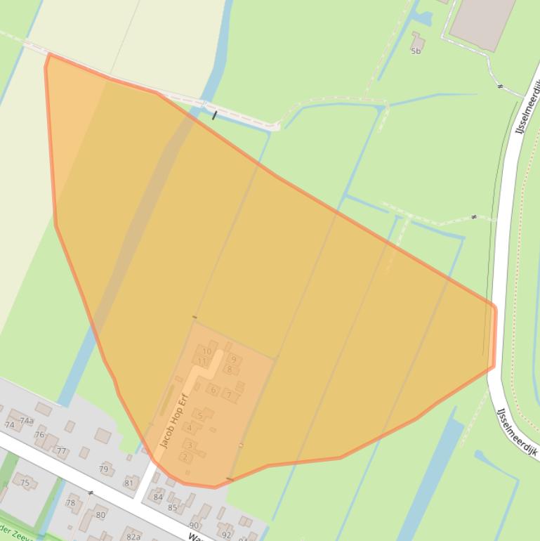 Kaart van postcodegebied 1473PR.