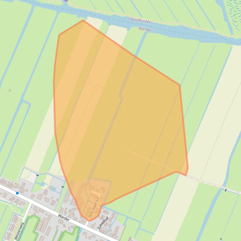 Kaart van postcodegebied 1473PT.