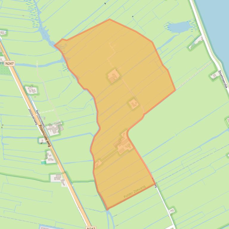 Kaart van postcodegebied 1473RA.