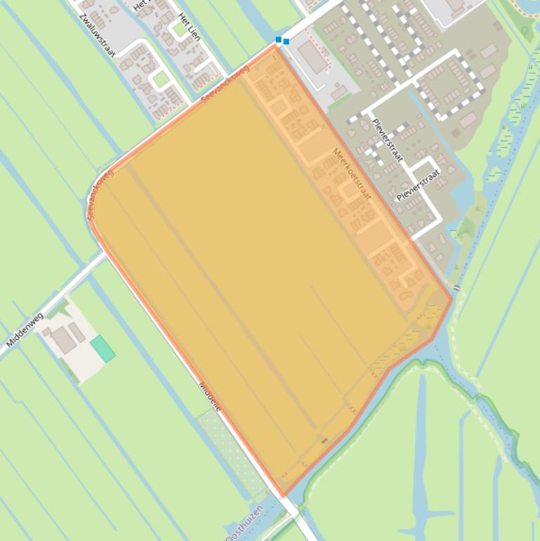 Kaart van postcodegebied 1474CA.