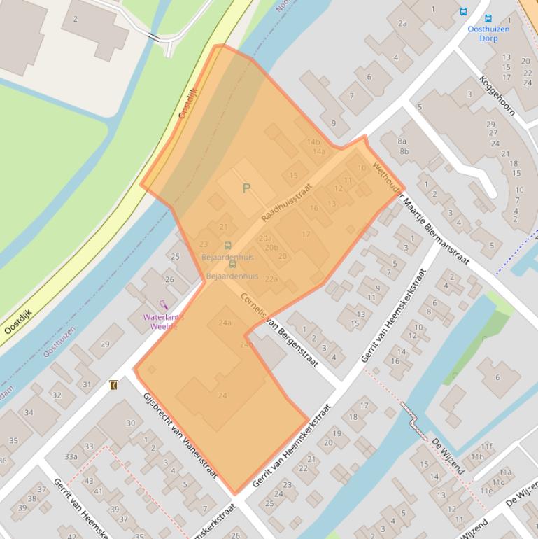 Kaart van postcodegebied 1474HG.